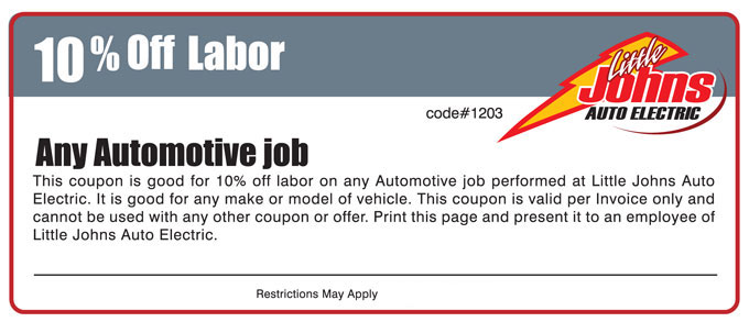 Any Automotive Job Coupon